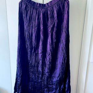 Vintage 80s Skirt Long Full Crinkle Broomstick